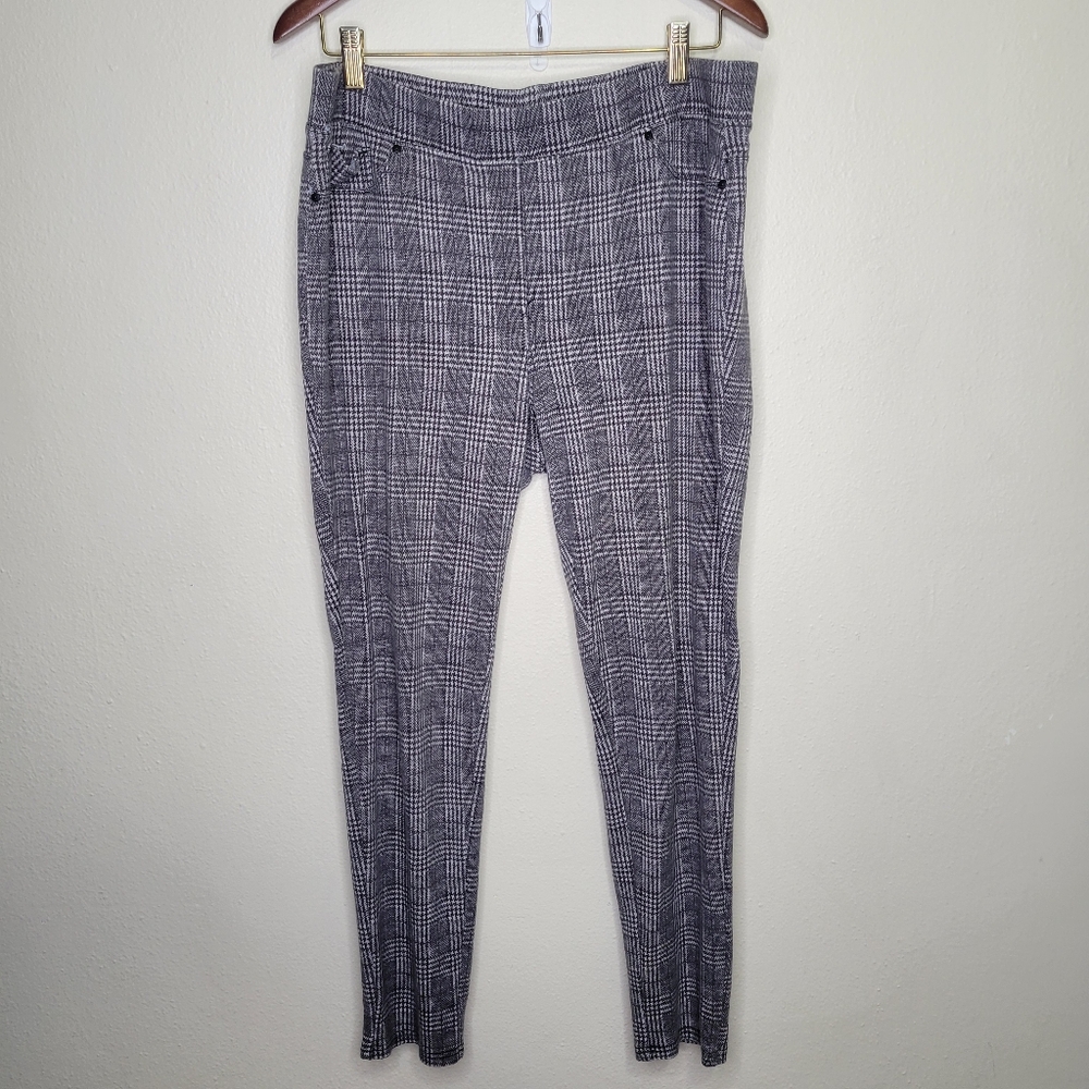 Seven7 Plaid Pull On Legging Size XL